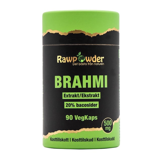 Rawpowder Brahmi Extrakt 500 mg 90 kapslar