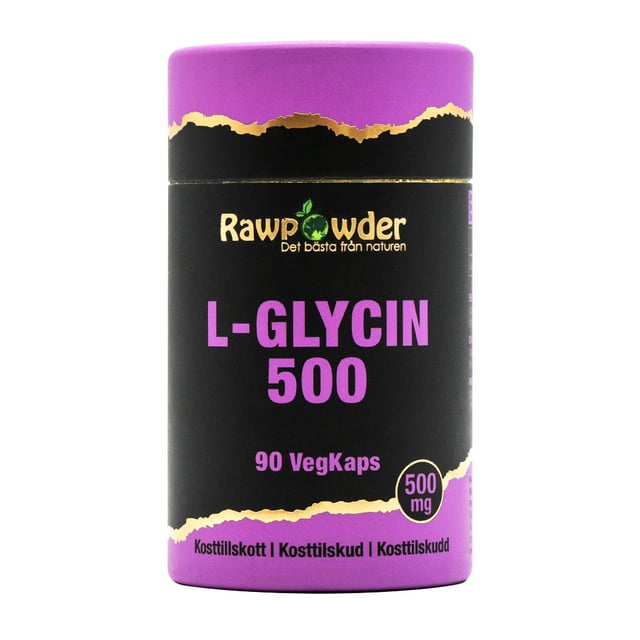 Rawpowder L-Glycin 500 mg 90 kapslar