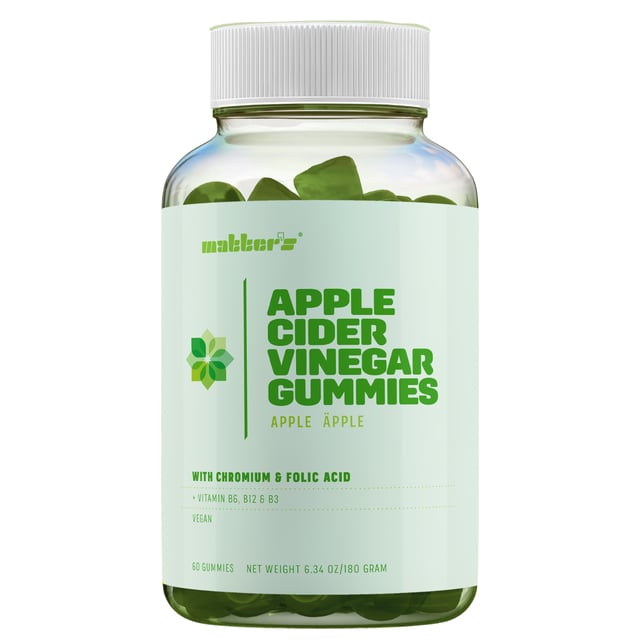 Matters Apple Cider Vinegar + Krom & B6+B12 Gummies Äpplesmak 60 tuggtabletter