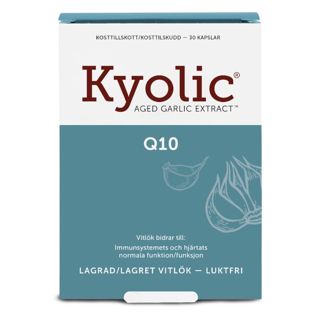 Kyolic  Aged Garlic Extract + Q10 30 kapslar