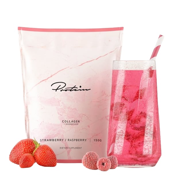 Protein.com Kollagen Jordgubb & Hallon 150 g