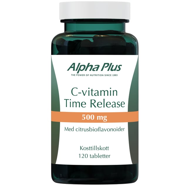 Alpha Plus C-vitamin Time Release 500 mg 120 tabletter