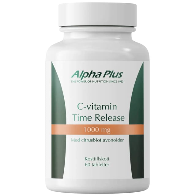 Alpha Plus C-Vitamin 1000 mg Time Release 60 tabletter