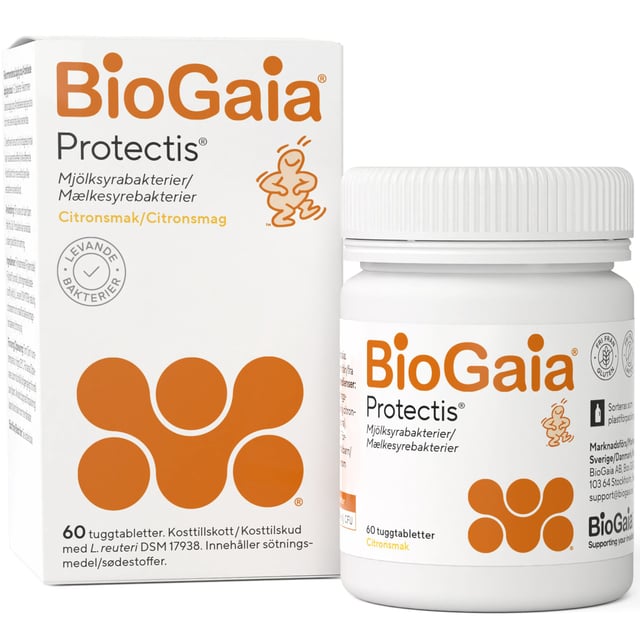 BioGaia Protectis Mjölksyrabakterier 60 tuggtabletter