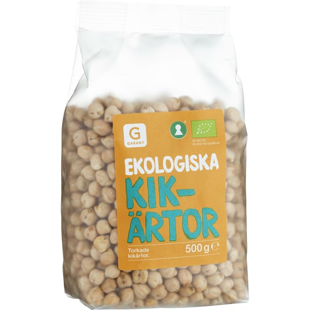 Garant Ekologiska Torkade Kikärtor 500g