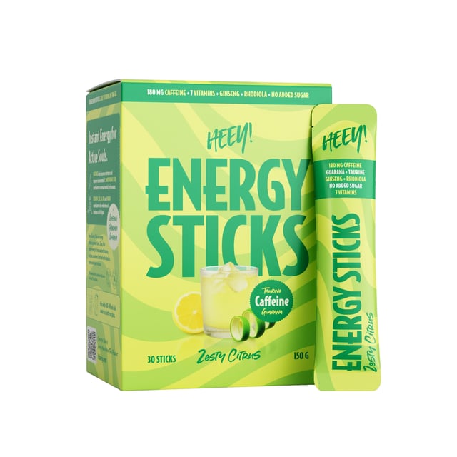 Heey! Energy Sticks Koffein Guarana Zesty Citrus 30 st