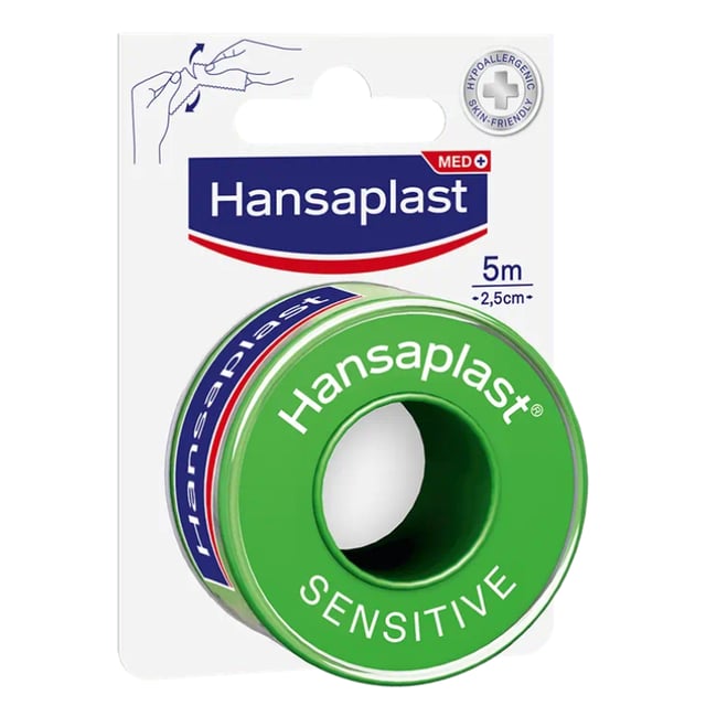 Hansaplast Fixeringstejp Sensitive 5m x 2,5cm 1 st