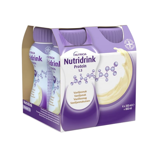 Nutridrink Protein Vaniljsmak 4 x 200 ml