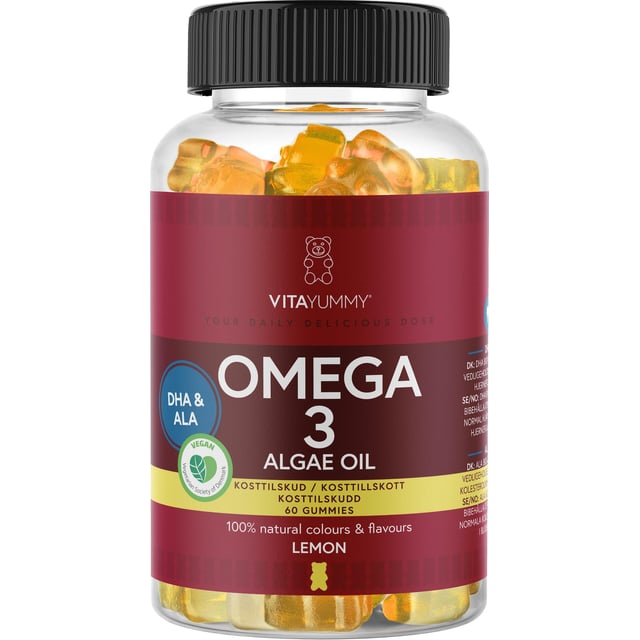 Vitayummy Omega-3 Lemon 60 tuggtabletter