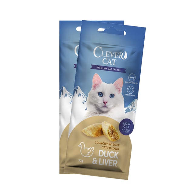 Clever Cat Pillows Duck & Liver 30 g