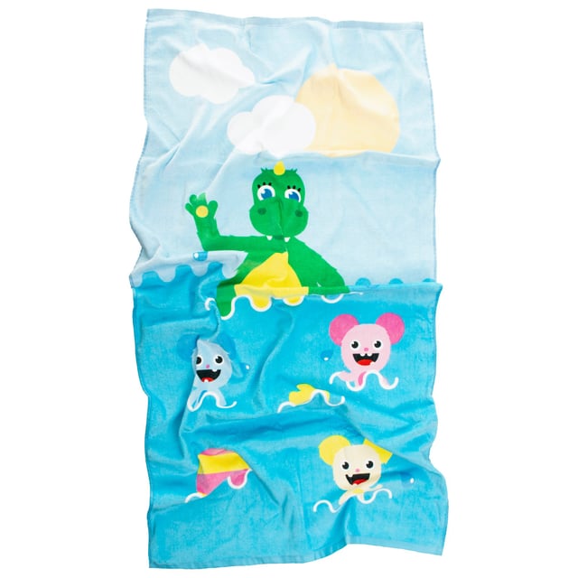 Bolibompa Bolibompa Draken Badhandduk 70 x 140 cm 1 st