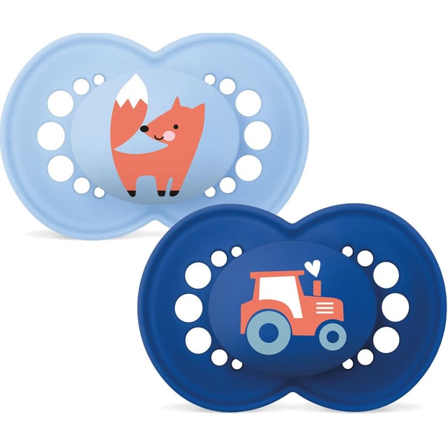 MAM Orig 16-36m Nat Rub Box V Blue 2 st