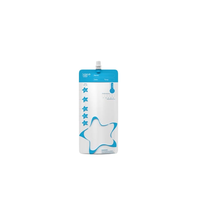 Cherub Baby Mjölkpåse Återanvändningsbar ThermoSensor 180ml 10 st