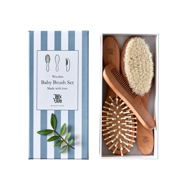 Jack o Juno Wooden Hairbrush Set