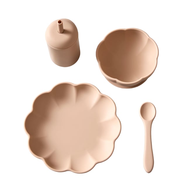 Jack o Juno Little Poppy Dining Set Oatmeal