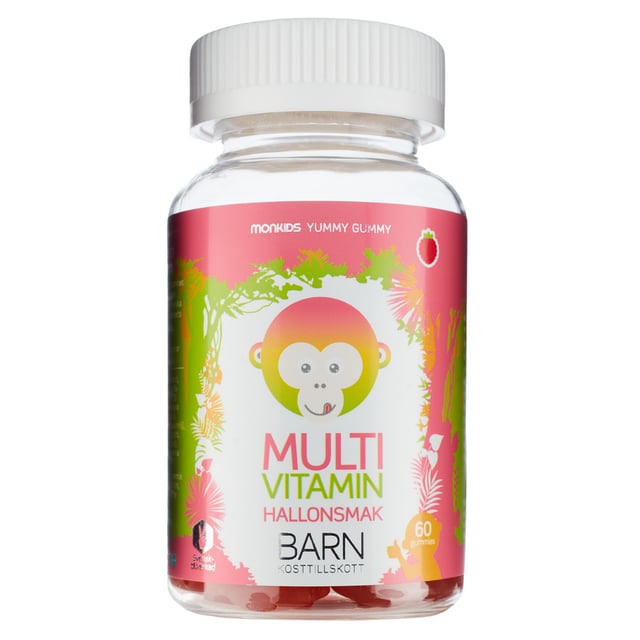 Monkids Multivitamin Barn Hallon 60 tuggtabletter