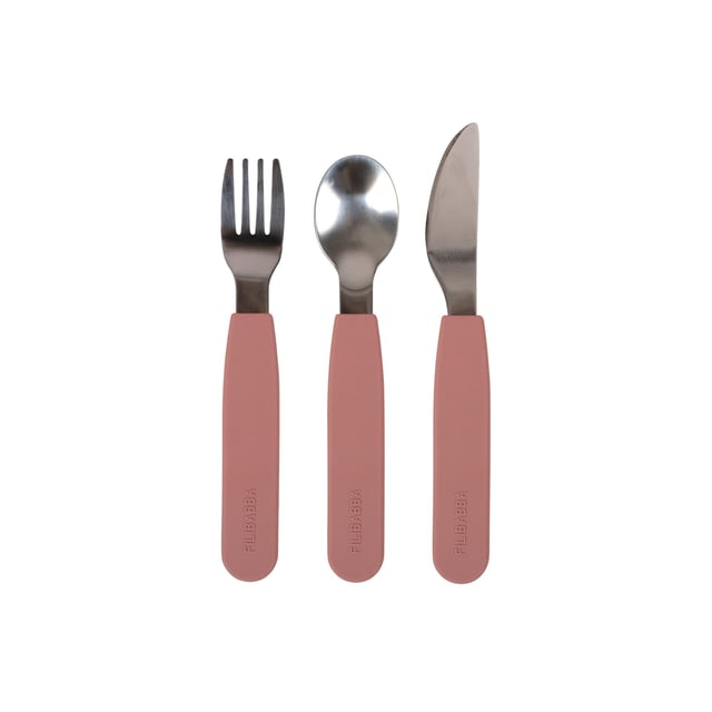 Filibabba Silikonbestickset Rosa