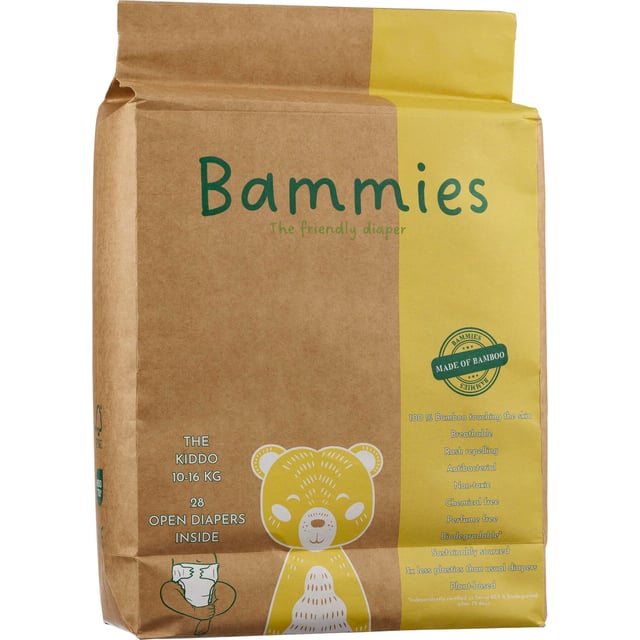 Bammies Bambublöjor The Kiddo 10 - 16 kg 28 st