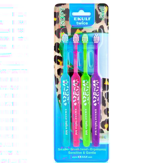 EKULF Tandborste kid 4-pack