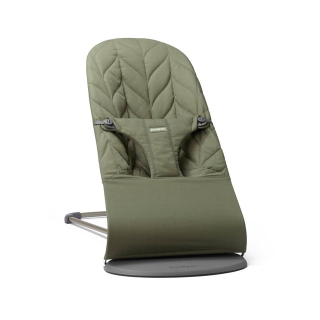 BabyBjörn Babysitter Bliss Vävd Bladmönstrad Quilt Mörkgrön