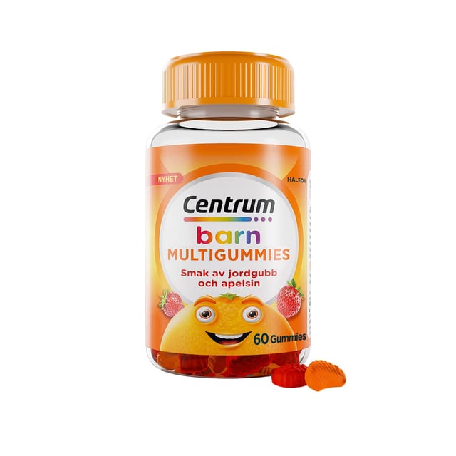 Centrum Barn Multivitamin Gummies Jordgubb & Apelsin 60 gummies