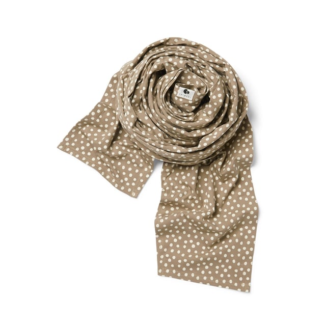 Coracor Big Dot Taupe Bärsjal