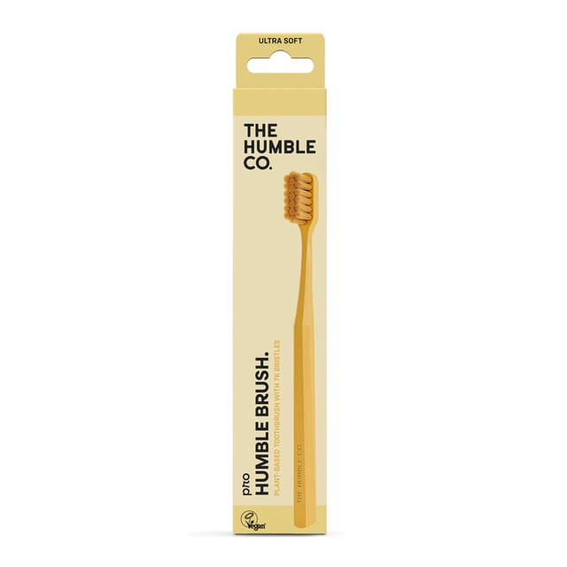 The Humble Co. Pro Humble Brush plant based 7k bristles ultra soft yellow