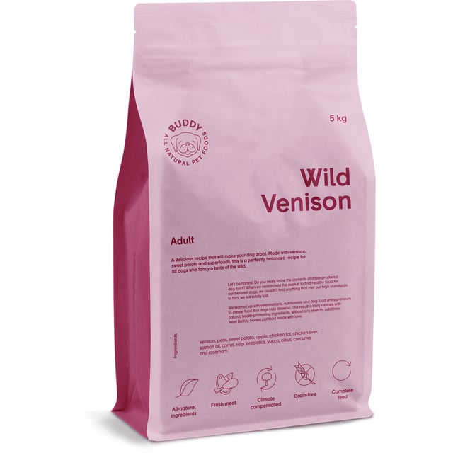 Buddy Pet Foods Wild Venison 5 kg