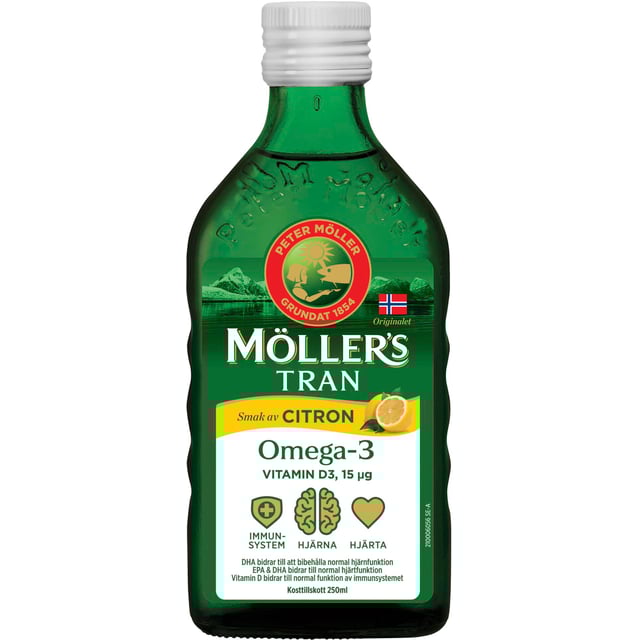 Möllers Tran Omega-3 +D3 Citron