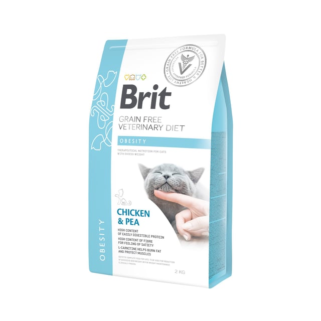 Brit Veterinary Diet Brit Grain-Free Vet Diets Cat Obesity 2 kg