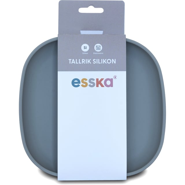 esska Tallrik Silikon Grå 1 st