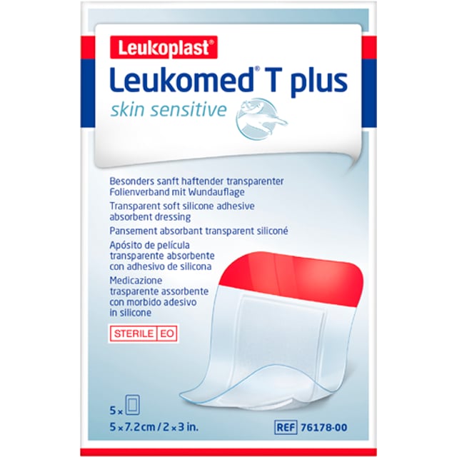 Leukoplast Leukomed T Plus Skin Sensitive 5 st 5x7,2 cm