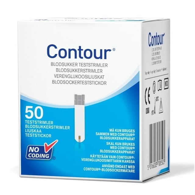 Contour Diabetes Solutions Contour Blodsockerteststickor 50 st