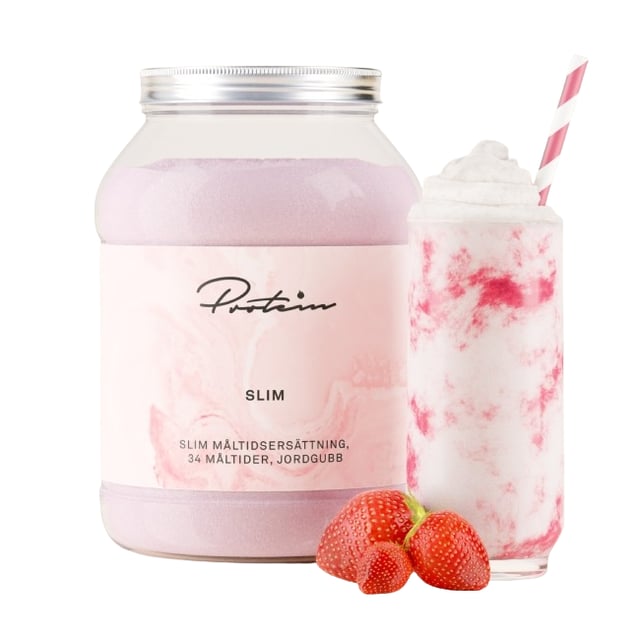 Protein.com Slim Måltidsersättning Jordgubb 1200 g