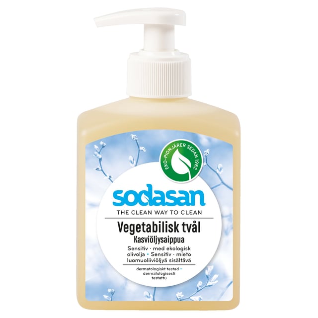 Sodasan Vegetabilisk Tvål Sensitive 300 ml