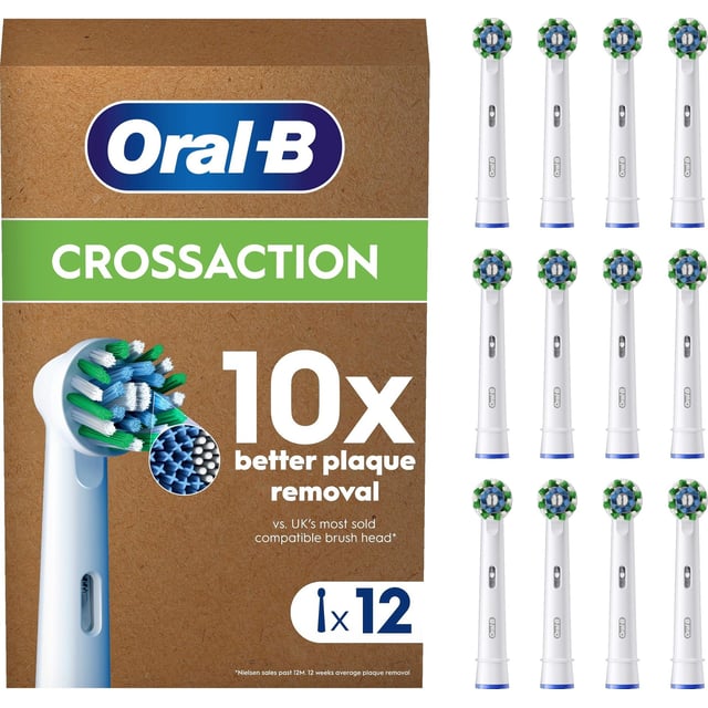 Oral-B Cross Action borsthuvuden 12 st
