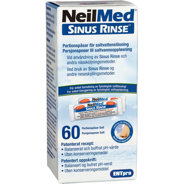 NeilMed Sinus Rinse Salt 60 Portionspåsar
