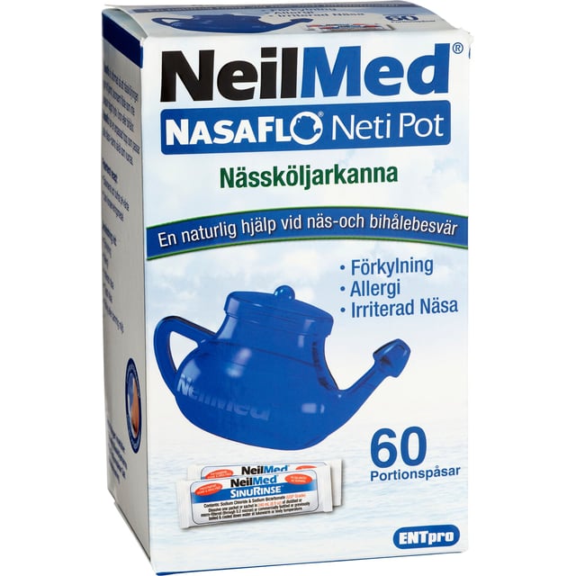 NeilMed NasaFlo Nässköljarkanna & Portionspåsar 60 st