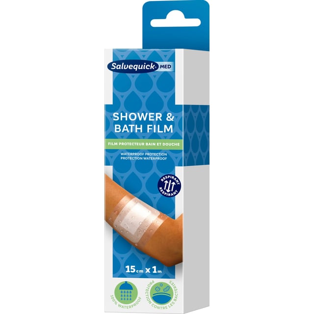 Salvequick MED Shower & Bath Film 15 cm x 1 m