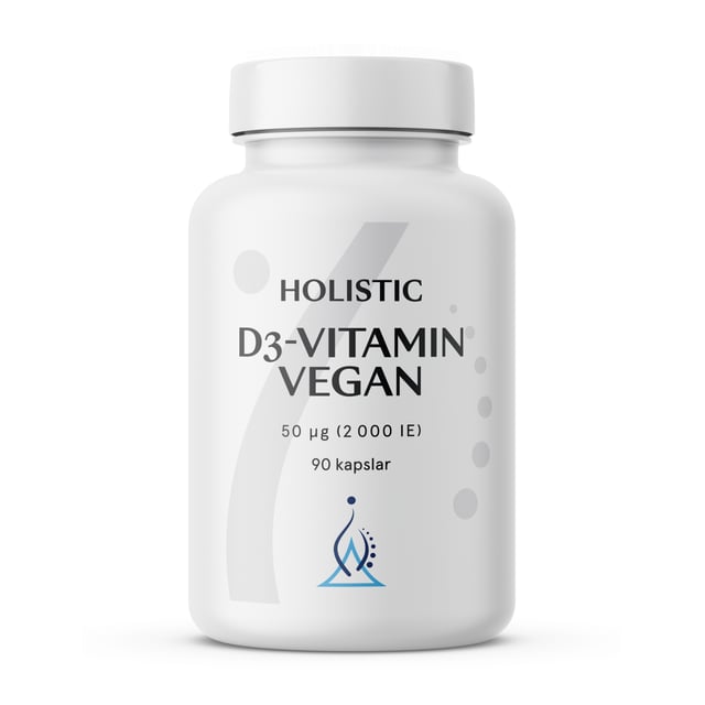 Holistic D3-vitamin vegan 2000IE (50 µg) 90 vegetabiliska kapslar
