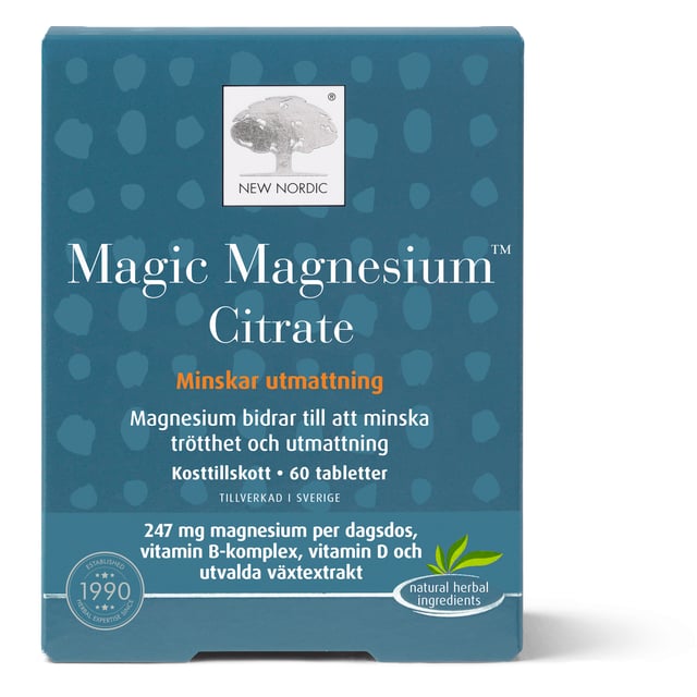 New Nordic Magic Magnesium Citrate 60 tabletter