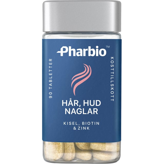 Pharbio Hår, Hud & Naglar 90 tabletter