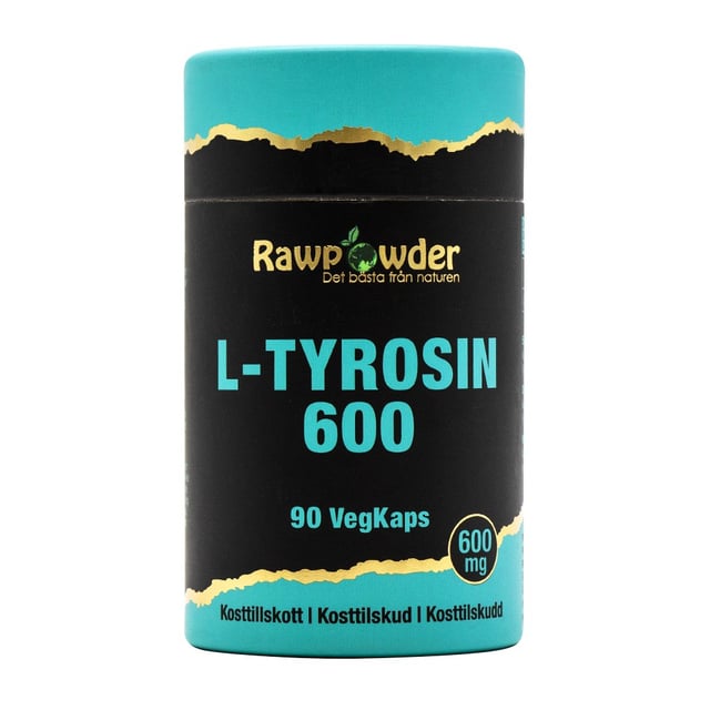 Rawpowder L-Tyrosin 600 mg 90 kapslar