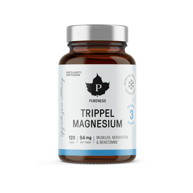 Pureness Trippel Magnesium 120 kapslar