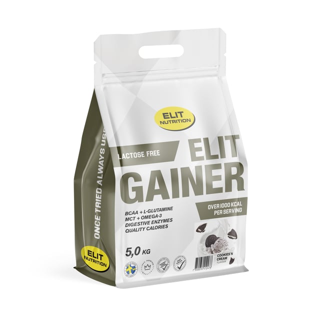 Elit Nutrition Gainer Laktosfri Cookies ´n Cream 5000 g