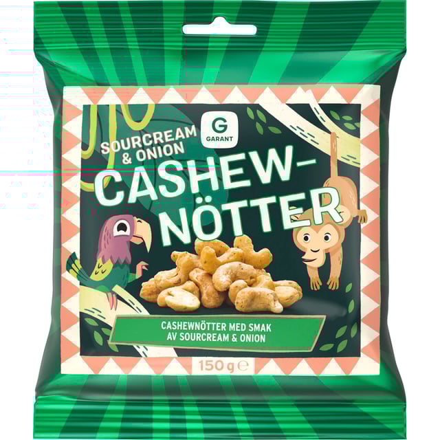 Garant Cashewnötter Sourcream & Onion 150 g