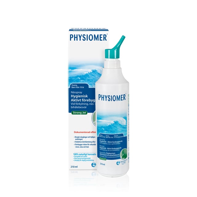 Physiomer Strong Jet Naturlig Nässkölj Näs & Bihålebesvär 210 ml