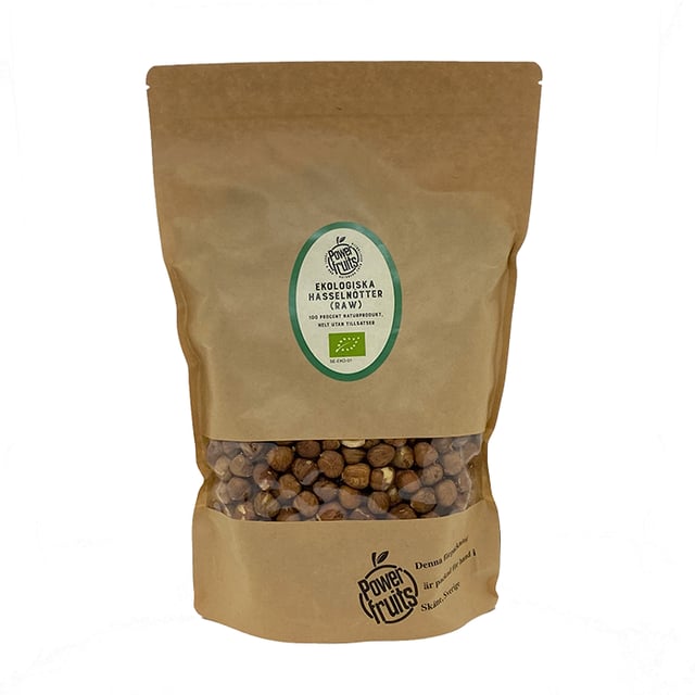 Powerfruits Hasselnötter 1 kg EKO
