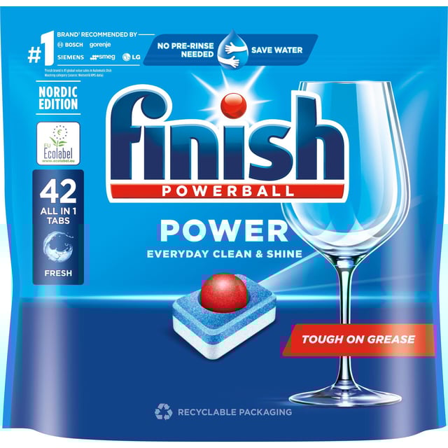Finish Power All in One Maskindisktabletter 42 st
