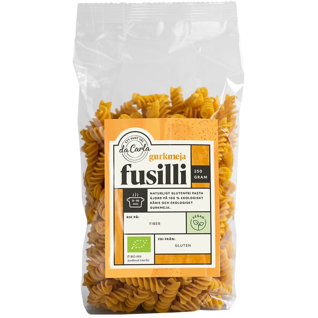 da Carla Ekologisk Gurkmeja Fusilli 250 g
